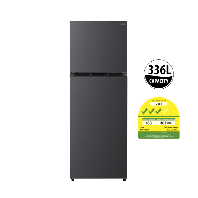 Mayer MMFT350MG 334L Top Mount Fridge Freezer - Image 2