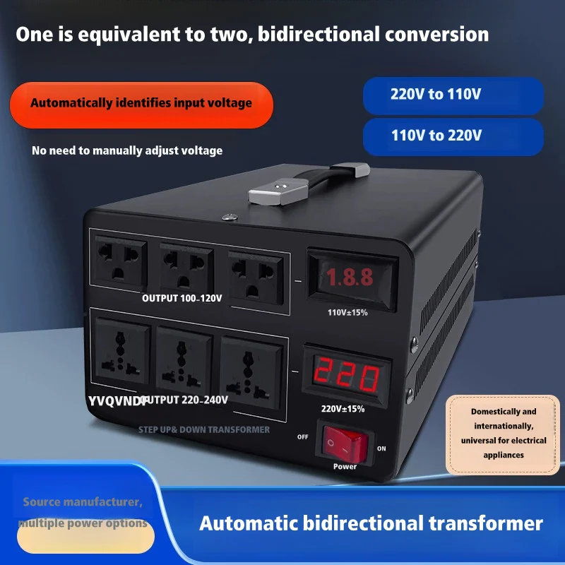 Jiajia Shun Bidirectional Automatic Voltage Transformer 220V/110V Converter - Image 18