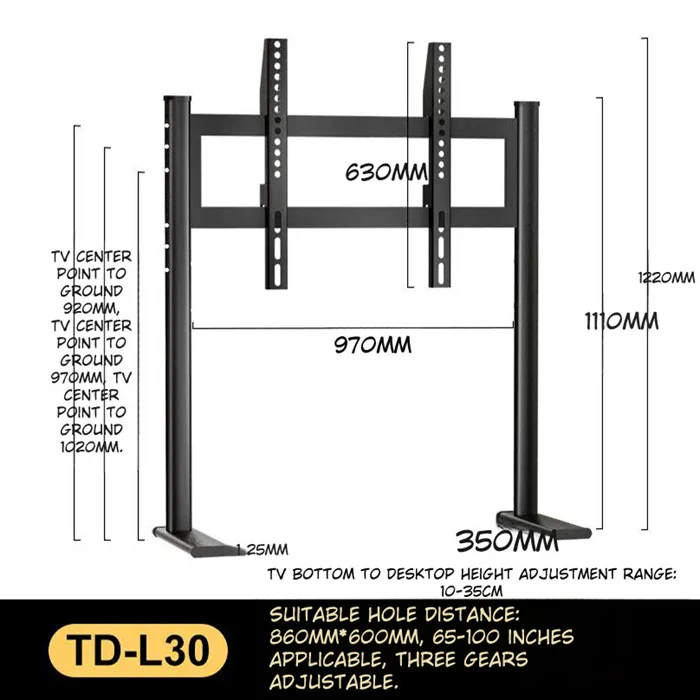 Adjustable TV stand for 75‑100 Inch Screens - Image 11