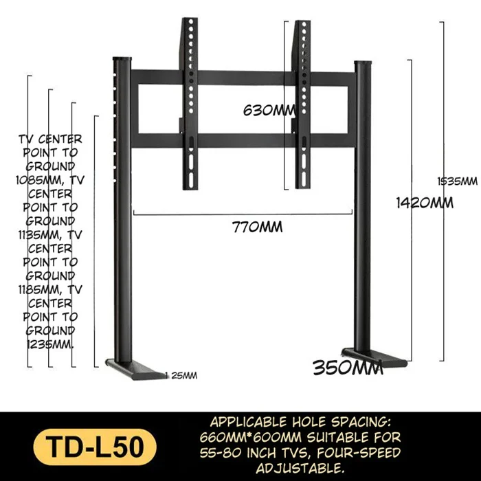 Adjustable TV stand for 75‑100 Inch Screens - Image 8