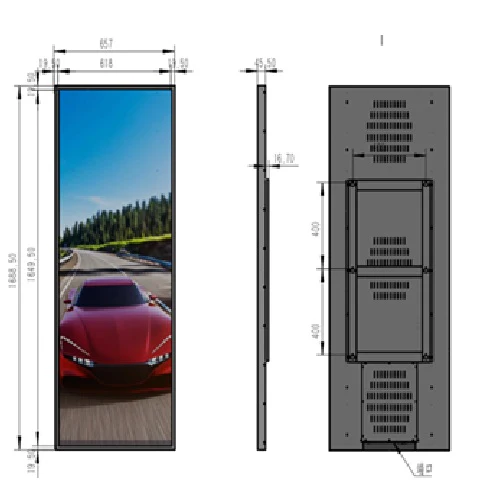 Atlas 69.3inch Stretched Bar Screen - Image 3