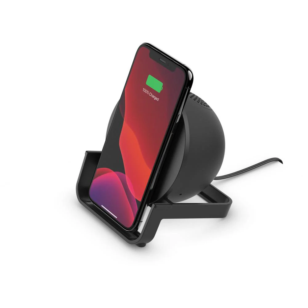 Belkin AUF001myBK Wireless Charging Stand + Speaker
