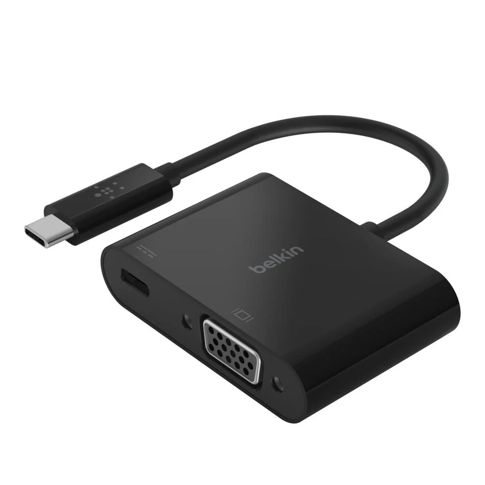 Belkin AVC001btBK USB-C to VGA + Charge Adapter