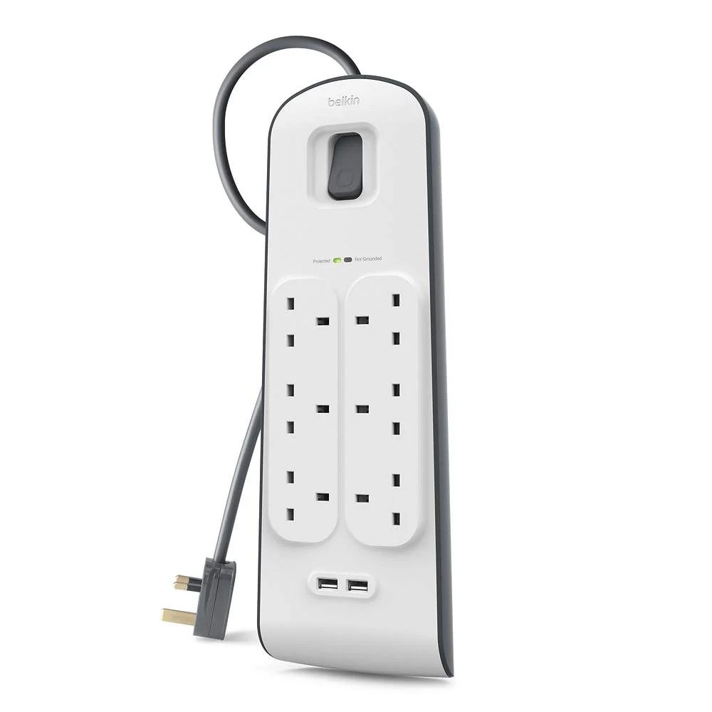 Belkin BSV604sa2M 2,4 Amp USB Charging 6-outlet Surge Protection Strip