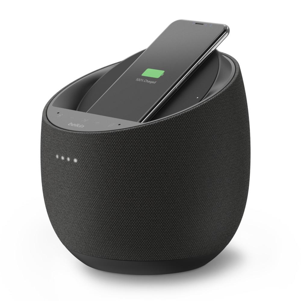 Belkin G1S0001my-BLK Hi-Fi Smart Speaker + Wireless Charger