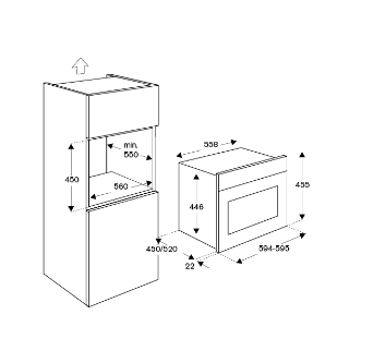Bertazzoni F457HERMWTAC 45cm Combi-Microwave Oven - Image 3