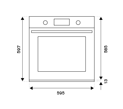 Bertazzoni F6011HERVPTAC 60cm Total Steam 11 Function Built In Oven, TFT Display - Image 3