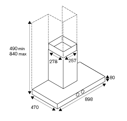 Bertazzoni K90TUKXA 90cm Wall-Mount Hood - Image 3