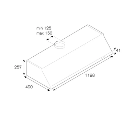 Bertazzoni KU120PRO1XA 120CM Undermount Hood 1 Motor - Image 3