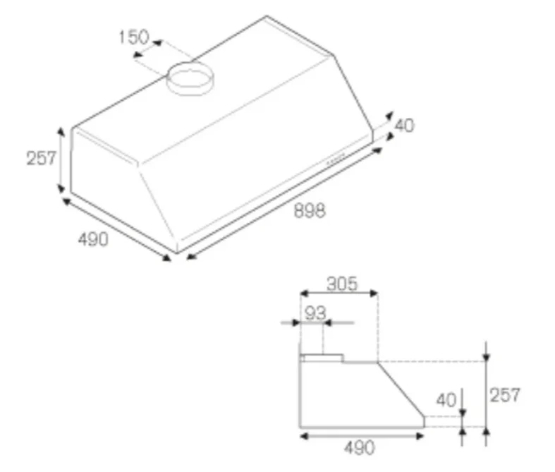 Bertazzoni KU90PRO1XA - 90cm Stainless Steel Undermount Hood - Image 3