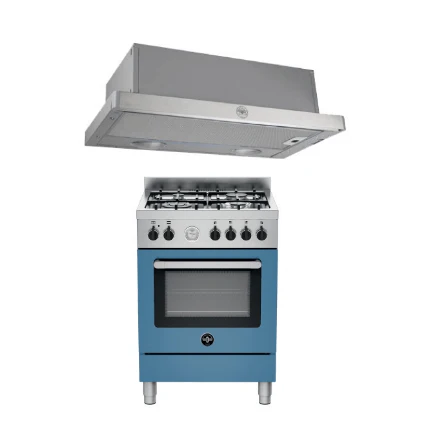 Bertazzoni La Germania RI64C61BX/XR/XB Free Standing Cooker Bundle + K60TELXA Telescopic Hood - Image 6