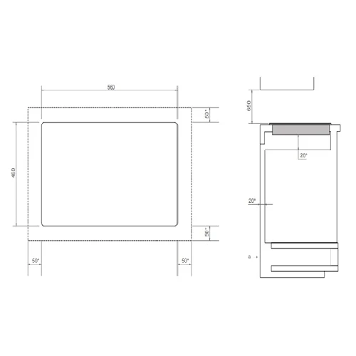 Bertazzoni P604I1B26NVS 60cm induction hob, 4 cooking zones - Image 4