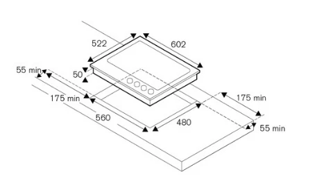 Bertazzoni P604LPROX 60cm Gas Hob + KPL60PLAG1XA Wall-Mount Hood - Image 5
