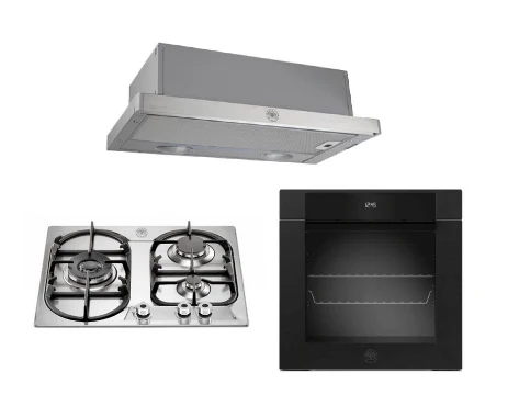 Bertazzoni P6501PROXE 60cm 3-Burner Gas Hob + F6011MODELX/LN 11 Function Oven + K60TELXA Hood - Image 4