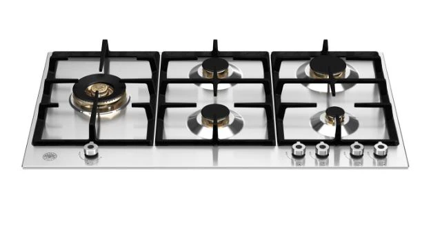 Bertazzoni P905LPROX 90cm Built-in Gas Hob with lateral dual wok - Image 2
