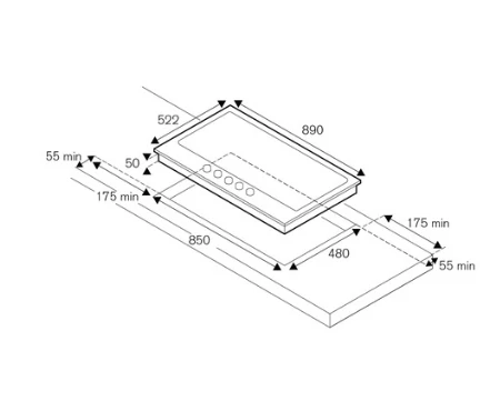 Bertazzoni P905LPROX 90cm Gas Hob + KPL90PLAG1XA Wall-Mount Hood - Image 5