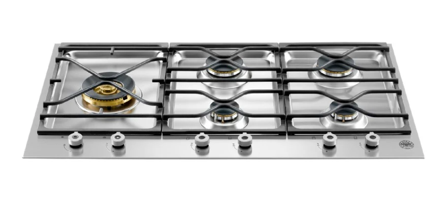 Bertazzoni PM365S0X 90cm 3-Segment 5-burner Gas Hob - Image 2