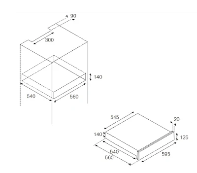 Bertazzoni WD60MODN Modern Series 12cm Warming Drawer - Image 3