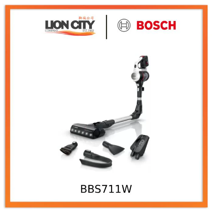 Bosch BBS711W Rechargeable vacuum cleaner Unlimited 7 White
