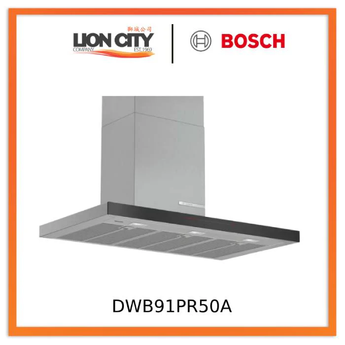 Bosch DWB91PR50A Series 8 Wall-mounted canopy rangehood 90 cm Stainless steel