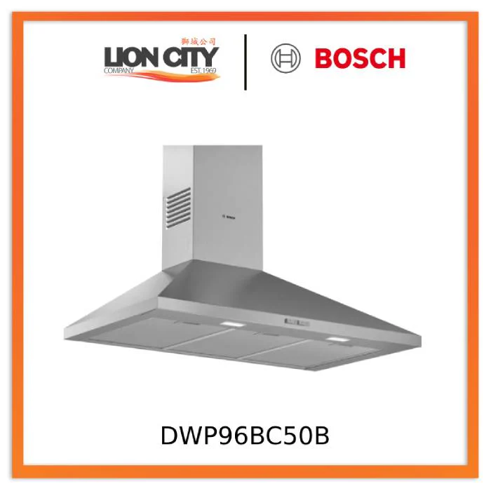 Bosch DWP96BC50B Series 2 Wall-mounted cooker hood 90 cm Stainless steel