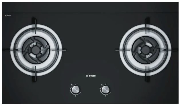 Bosch DWP96BC50B Series 2 Wall-mounted cooker hood 90 cm + PBD7232SG Gas hob 78 cm Tempered glass, Black - Image 7