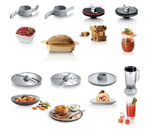 Bosch MCM3501MGB Food processor MultiTalent 3800 W Black, Brushed stainless steel - Image 6