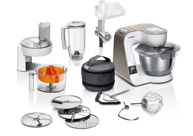 Bosch MUM5XW40 Kitchen machine with scale MUM5 1000 W White, Champagne - Image 2