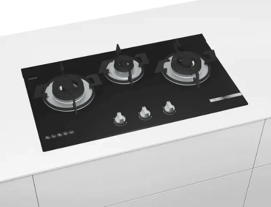 Bosch PMD83D31AX 78cm 3 Burner Tempered Glass Gas Hob Series 4 (Black) - Image 3