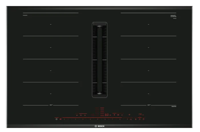 Bosch PXX875D67E Series 8 Induction hob with integrated ventilation system 80 cm surface mount with frame - Image 2