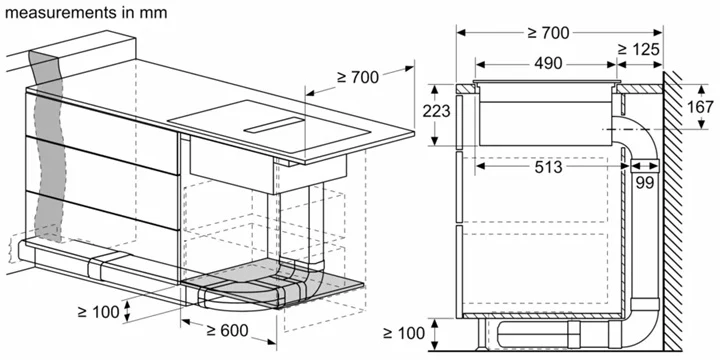 Bosch PXX895D66E Series 8 Induction hob with integrated ventilation system 80 cm surface mount with frame - Image 5