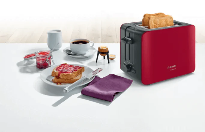 Bosch TAT6A114 Compact toaster ComfortLine Red - Image 5