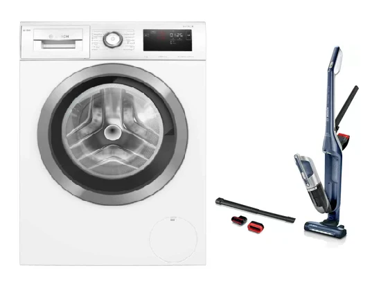 Bosch WAU28PH0SG Front Load Washer (9kg) + Bosch BBH3K2800 Handstick Vacuum - Image 2