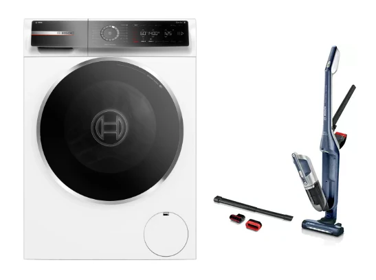 Bosch WGB254A0SG Series 8 10KG Front Load Washer + Bosch BBH3K2800 Handstick Vacuum - Image 4
