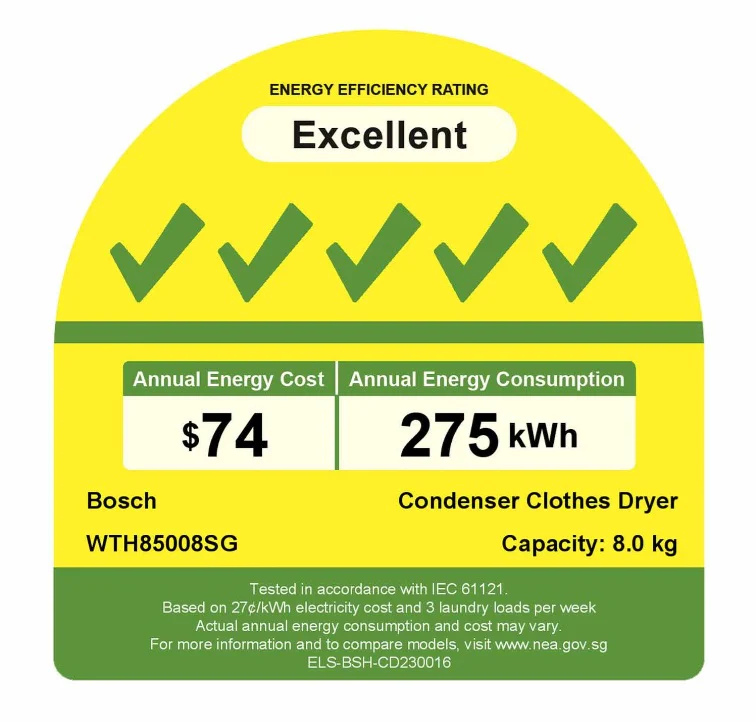 Bosch WTH85008SG Heat Pump Dryer (9kg) - Image 6