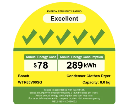 Bosch WTR85V00SG 8kg Condenser Dryer with Heat Pump - Image 5