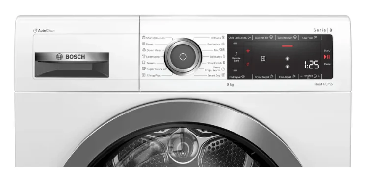 Bosch WTX87MH0SG Heat pump tumble dryer 9 kg - Image 4