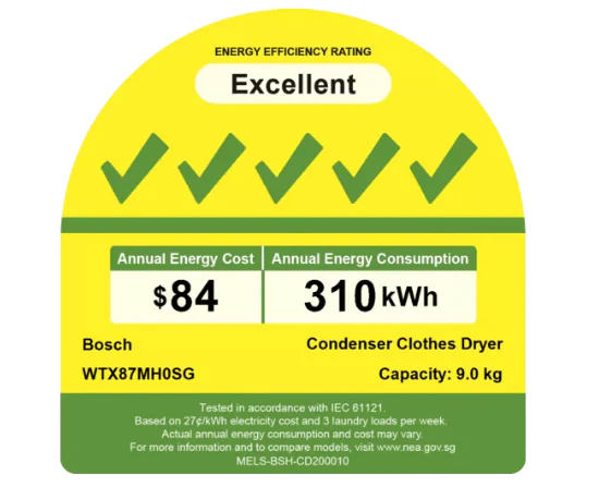 Bosch WTX87MH0SG Heat pump tumble dryer 9 kg - Image 5