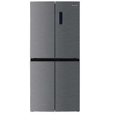 Brandt BFM873NXA 421L 4-Door French Door Fridge Inverter Compressor Inox