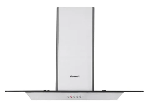 Brandt BHI1944IX - Stainless Steel + Glass Island Hood - Image 2
