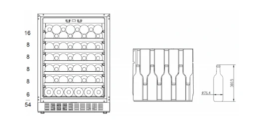 Brandt BUW54BA Built Under Wine Cellar - Image 3