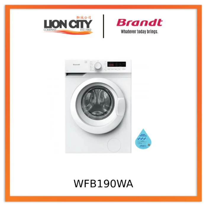 Brandt WFB190WA Front Load Washing Machine  9KG, 3 TICKS