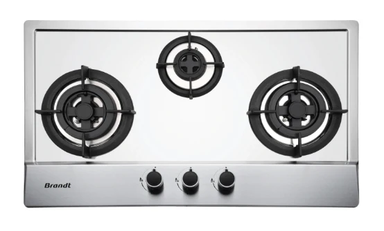 Brandt TG1783XLB Gas Hob Stainless Steel - Image 2