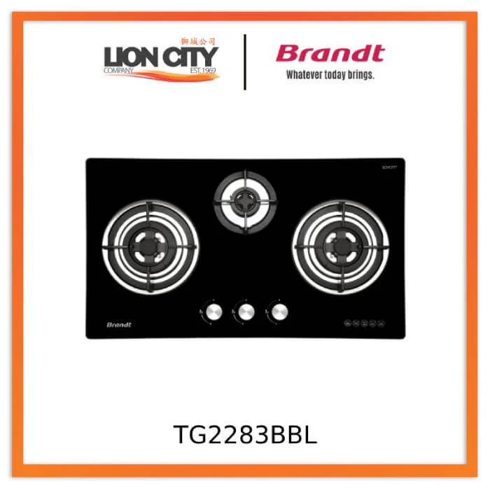 Brandt TG2283BBL 3 Burner Gas Hob