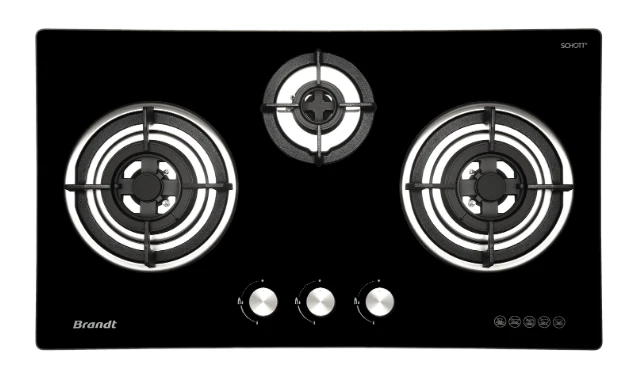 Brandt TG2283BBP 3 Burner Gas Hob - Image 2