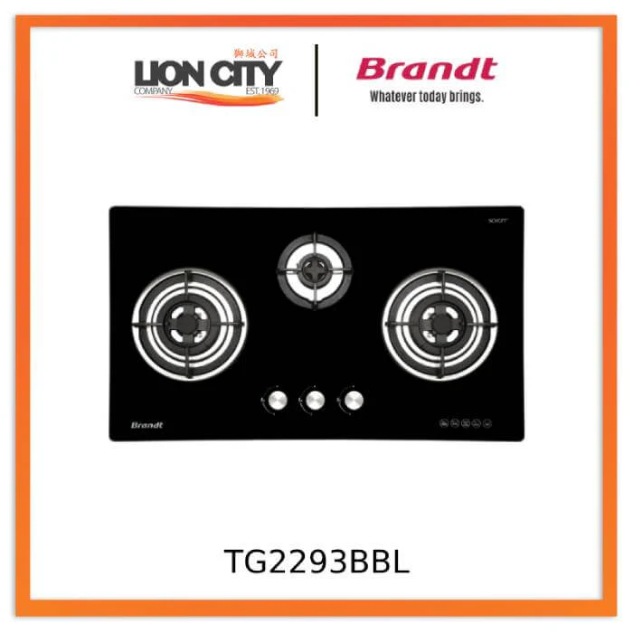Brandt TG2293BBL 3 Burner Gas Hob