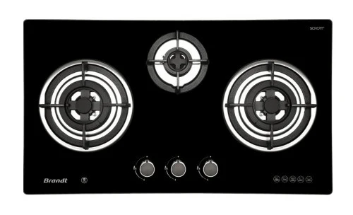 Brandt TG9905BBP Gas Hob-3 Burner - Image 2