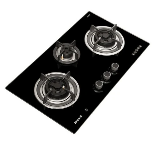 Brandt TG9905BBP Gas Hob-3 Burner - Image 3
