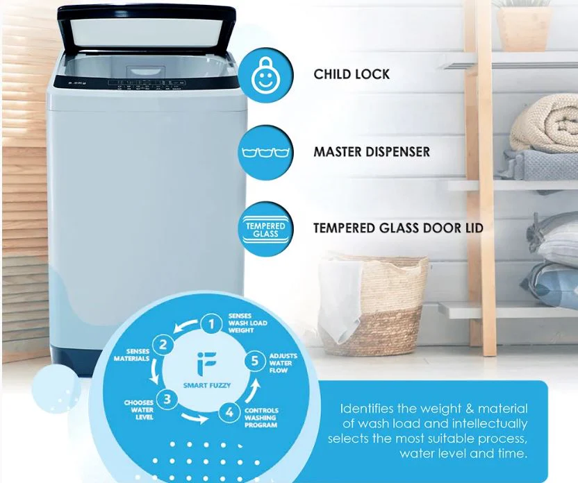 Candy CATL 7088 LVSI 8KG Fully Automatic Top Load Washer - Image 4