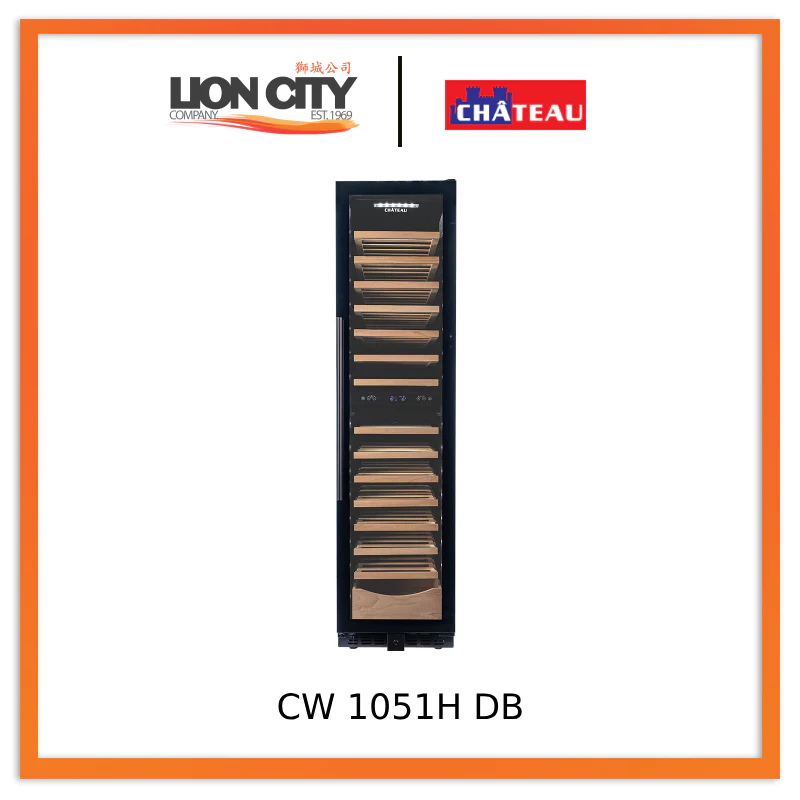 Chateau CW 1051H DB 105 Bottles Wine Cooler CW1051HDB